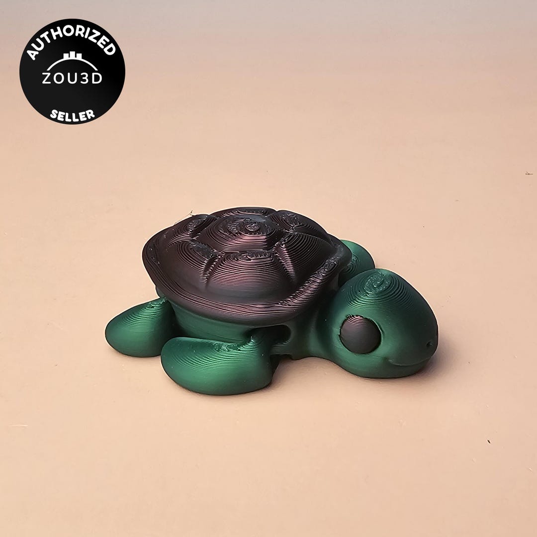 Articulated 3D Printed Turtle | Fidget Toy, Desk Decor - Etsy