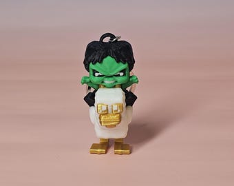 Chicken Zombie Keychain 3D Printed