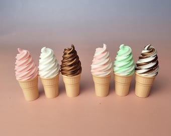 3D Printed Ice Cream Cone | Whimsical Dessert Decor