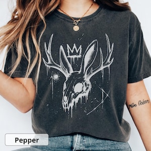 Jackalope Shirt, Comfort Colors Cryptid Tee, Grunge American Folklore Gift