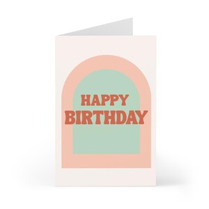 Cartões de aniversário modernos, conjunto de 7, desejos de aniversário exclusivos, cartões ecológicos, feitos à mão com amor, perfeitos para comemorações