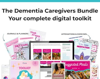 Dementia Caregiver Toolkit - 17 Digital Communication & Self-Care Resources (Digital Download)