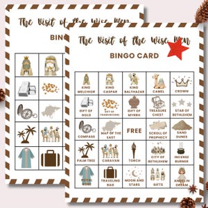 Wise Men Bingo Game | Nativity Christmas Activity (Canva Template + PDF)