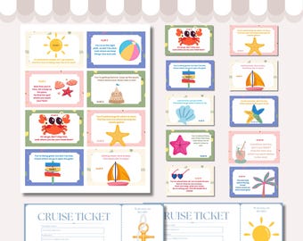 Búsqueda del tesoro para un crucero: pistas imprimibles (descarga digital)