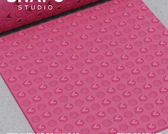 ハートテクスチャローラー：ポリマークレイ3DプリントSTL（デジタルファイル）