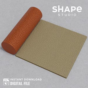 Boho V Texture Roller: Polymer Clay 3D Print STL (Digital File)