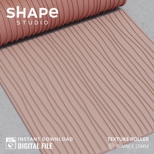 Boho III ポリマークレイテクスチャローラー STL ファイル（デジタルダウンロード）