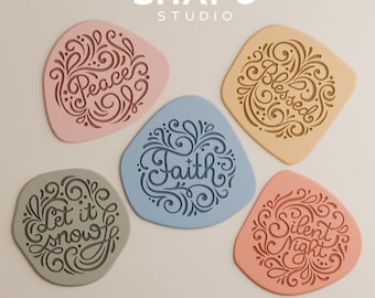 クリスマススタンプセット（5個）+ボーナスサークルカッター | STLデジタルファイル