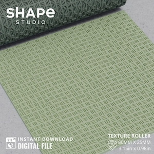 Boho IV Texture Roller for Polymer Clay | Boho Dash Pattern Roller | Minimal Geometric STL File for 3D Printed Clay Tools (Digital File)
