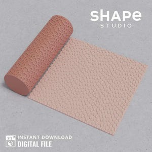 ポリマークレイ用ボヘミアンテクスチャローラー（デジタルSTLファイル）