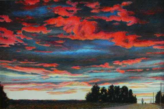 Featured image of post Night Sky Oil Pastel Drawings Sunset : 15 drawing sunsets oil pastel professional designs for business and education.