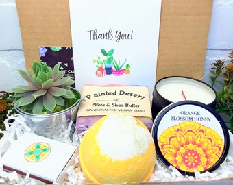 Succulent Thank you Gift Box, Employee Thank You Gift, Customer Appreciation Gift, MENTOR Gift, Bridesmaid thank you, Realtor gift