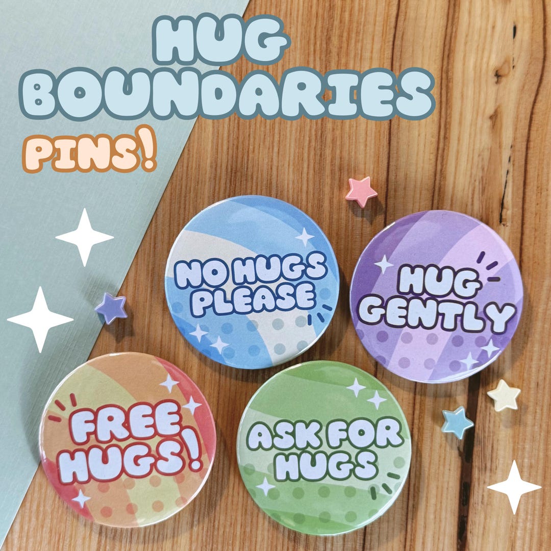 Hugging A Pin Hug Boundaries Pins!! - Etsy