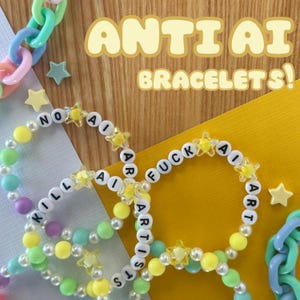 Anti AI bracelets!! [yellow-pastel]