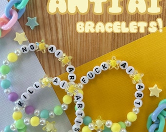 Anti AI bracelets!! [yellow-pastel]