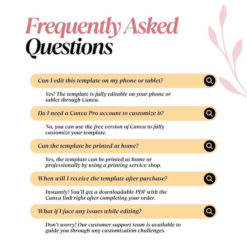 FAQs for Wedding Crossword Puzzle Template – Editable Canva crossword game for weddings, bridal showers, and receptions.