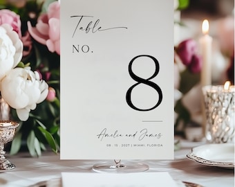 Wedding Table Numbers