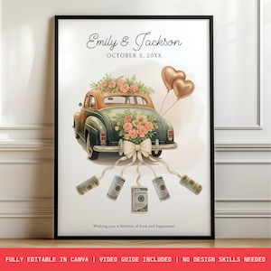 Editable Money Gift Wedding, Wedding Gift For Bride and Groom, Personalized Wedding Gift For Couple Unique, Wedding Money Gift Ideas