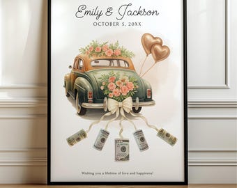 Editable Money Gift Wedding, Wedding Gift For Bride and Groom, Personalized Wedding Gift For Couple Unique, Wedding Money Gift Ideas