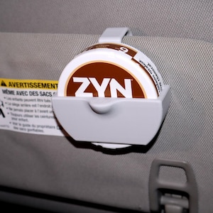 Visor Clip Holder for Zyn Cans