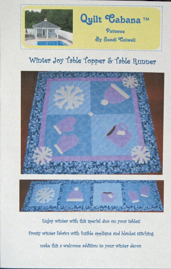 Cabana Quilted Table Runner Pattern