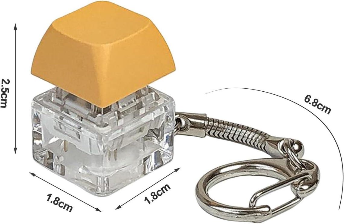 Keycap Keychain / Clicky Fidget Keyboard / Key Cap Stim Toy ...