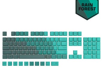 Rain Forest Keycaps Set: Olive Green PBT, Cherry Profile