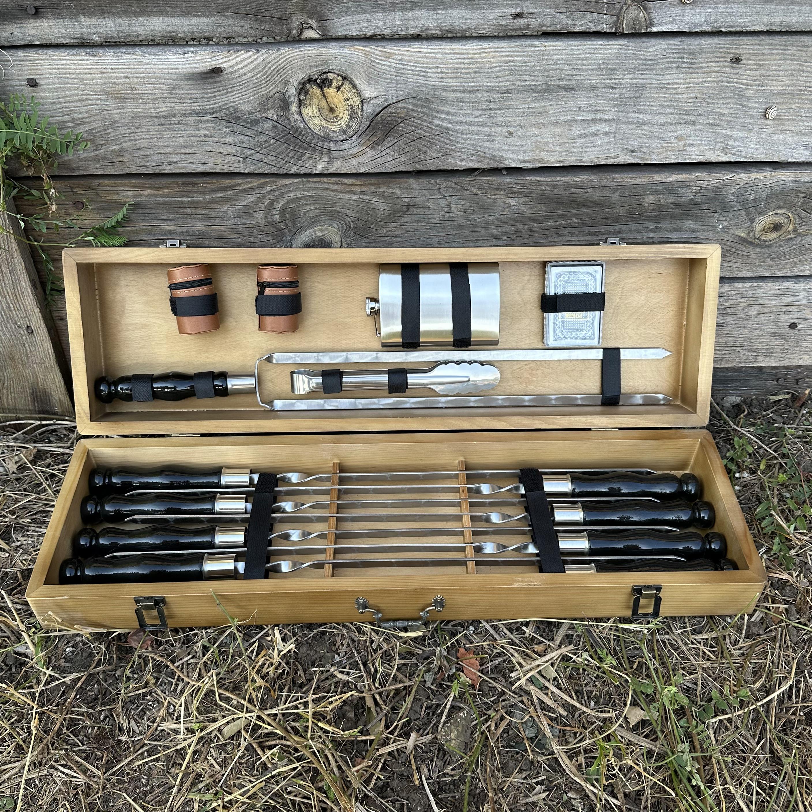 Custom BBQ Set, Grill Set, BBQ Grilling Set, BBQ Set, Tool Set, Grilling Tool Set, Custom Tool Set, Barbecue Gift, bbq gift, Man Gift