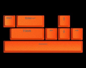 Orange PBT Keycaps Set - ESC, Space, Arrow Keys