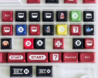 Famicom PBT Keycap Set, Game Custom Keycaps, XDA Profile
