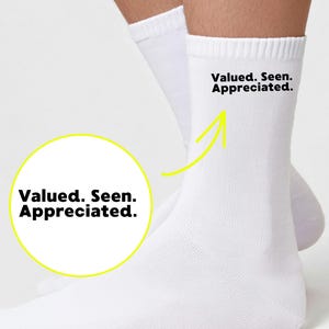 Business Appreciation Socks as a Christmas gift idea for employees — includes a premium gift box and CUSTOMIZED if wanted
