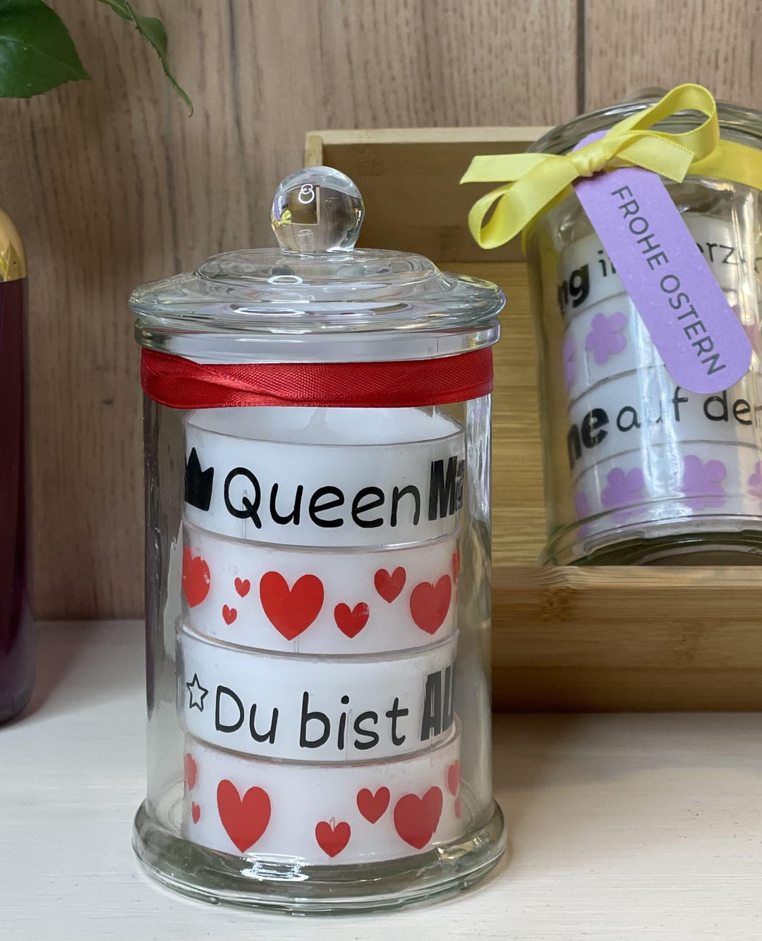Momogram Tea Light XL Tealight With Message in Beautiful Gift Packaging for Mom on Mother ...