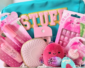 Tween Self-Care Gift Box with Squishmallow, Lip Gloss, Nails