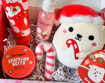 Christmas Squishmallow Spa Gift Box | Holiday Bath Body Set