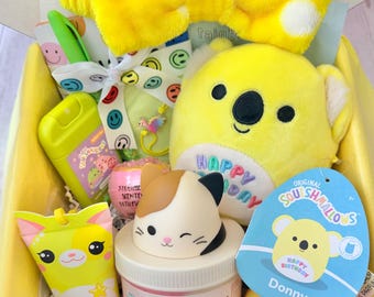 Tween Self Care Gift | Squishmallow Gift Box with Slime