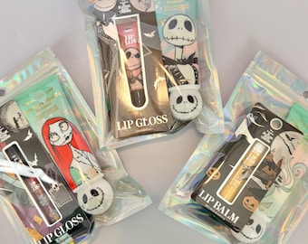 Nightmare Before Christmas Mini Gift Set, Jack Sally or Zero Hand Cream and Lip Care, Teen Stocking Stuffer