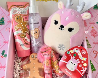 Christmas Squishmallow Spa Gift Box for Tween Girls | Self Care Set