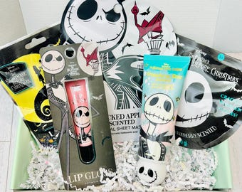 Nightmare Before Christmas Boo Basket, Jack or Sally Self Care Gift Box, Halloween Gift for Tween or Teen Girls