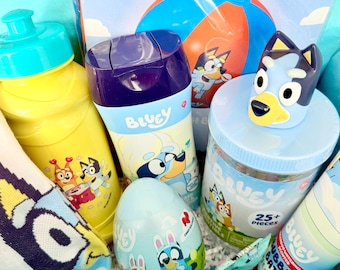 Bluey Themed Gift Box for Kids, Birthday Easter Toddler Spa Surprise Bag