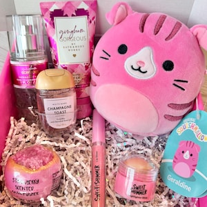 Squishmallow Gift Box for Tween Girls, Bath & Body Works Spa Set