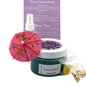Tropical Vacation Handmade Slime
