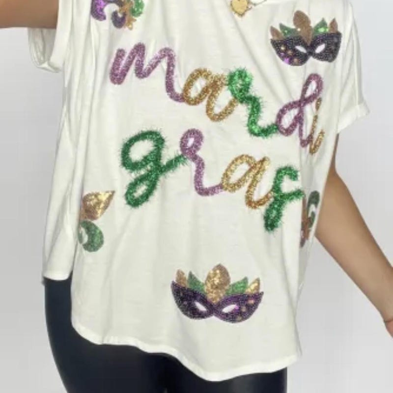 Sequin Mask Pullover White main image 0