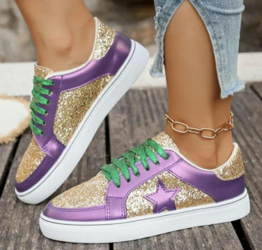Mardi Gras Sneakers Men - Etsy display picture 1
