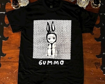 Maglietta ispirata al film GUMMO e a Sonny Angel, stile Y2K.