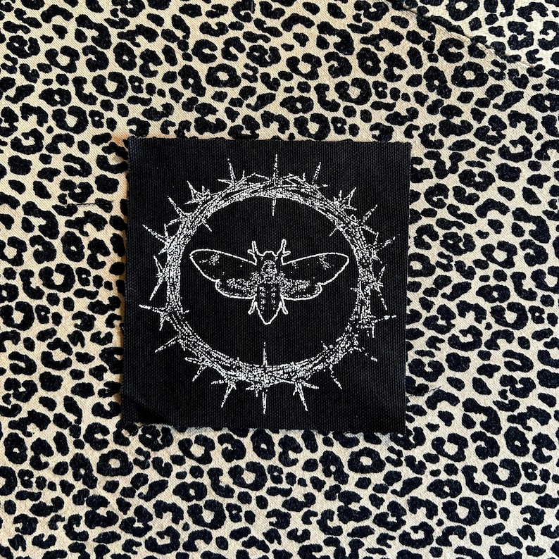 Horror Patches: Punk, Emo, Goth, Alt Canvas Appliques for Jackets image 5