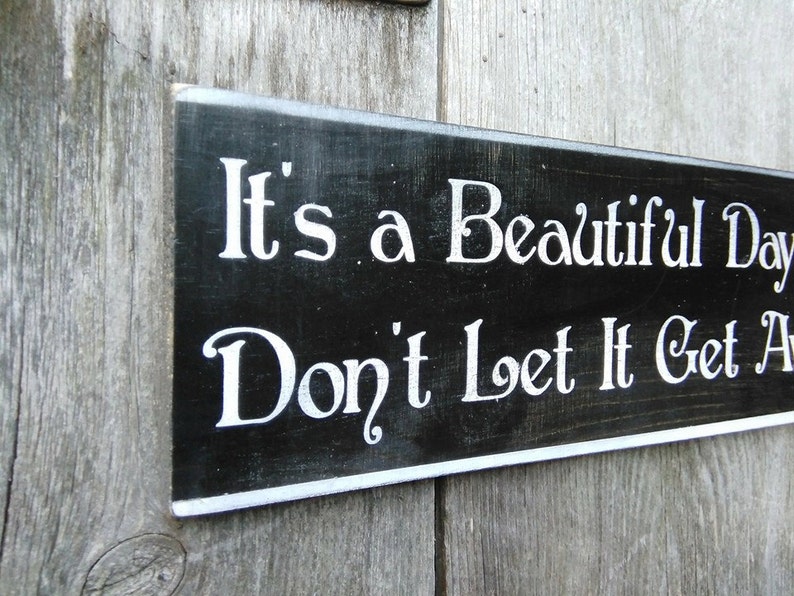 U2 It's a Beautiful Day Shabby Painted Wood Sign | Etsy