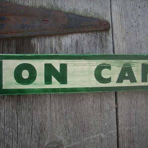 ON CAMP TIME Sign Shabby Primitive Painted Wooden Wood image 2