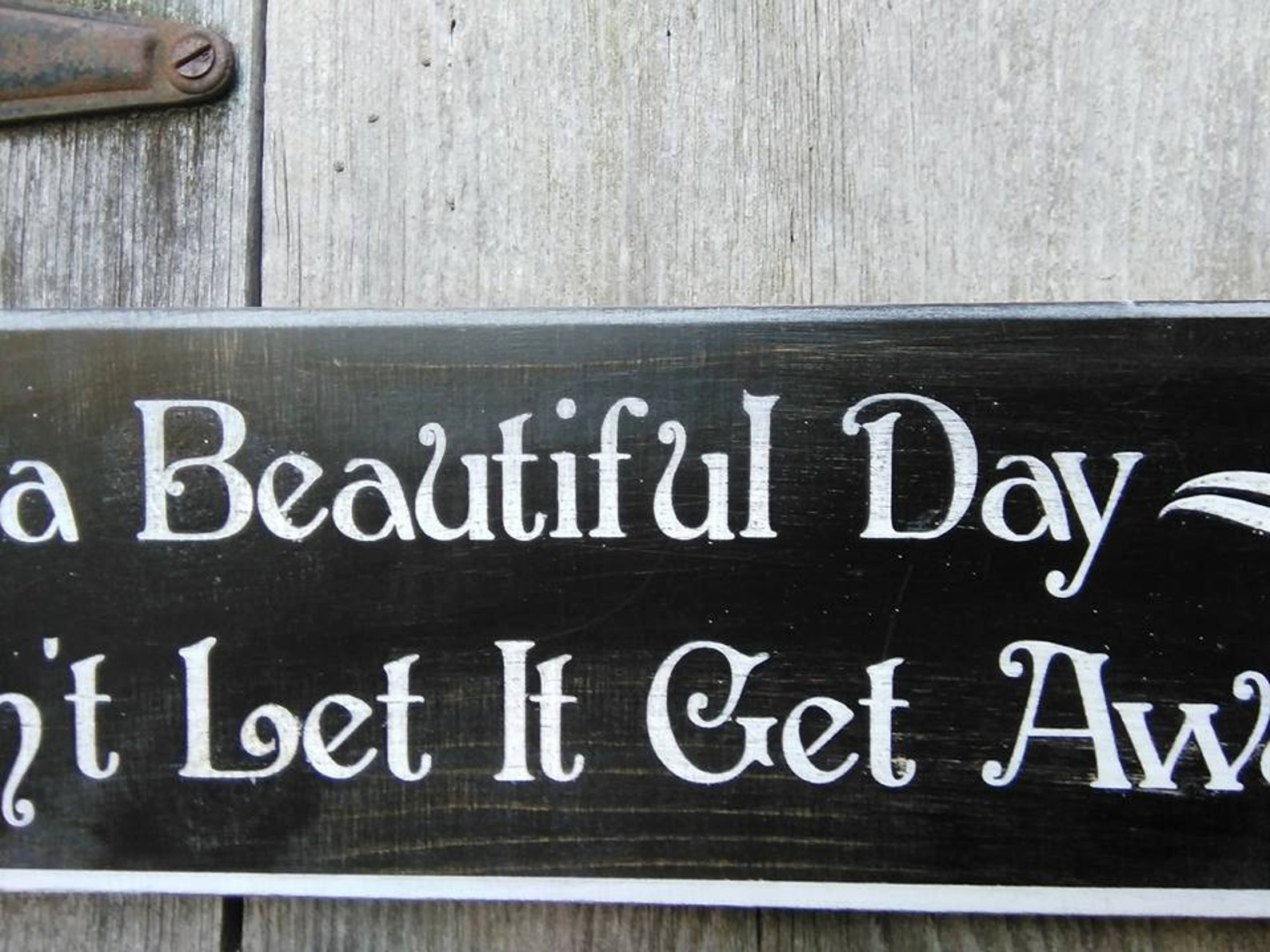 U2 It's a Beautiful Day Shabby Painted Wood Sign | Etsy