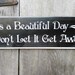 U2 It's a Beautiful Day Shabby Painted Wood Sign - Etsy
