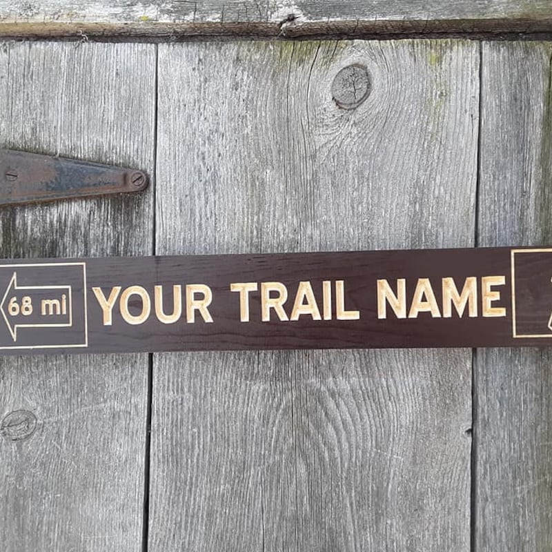 Hiking Sign - Etsy